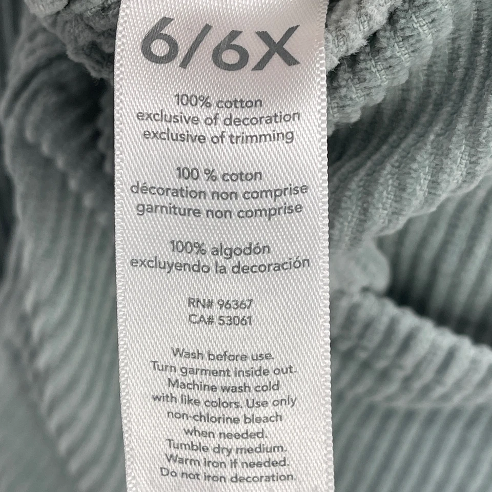 Vestido OshKosh Pana Jersey Niña 6 Verde Retro Playdate Bolsillos Ajustable Y2K Foto 4 de 4