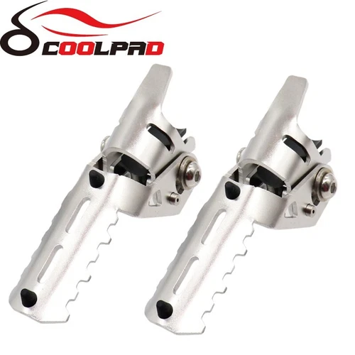 Front Foot Pegs Folding Footrests Clamp For Honda CRF1000L Africa Twin CRF 1000 - Picture 11 of 12