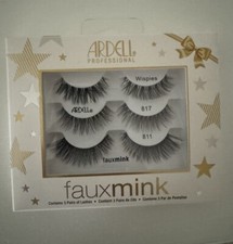 Ardell False Lashes Faux Mink Wispies Eyelashes, 1 pk x 3 pairs NEW