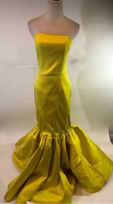 christian siriano yellow dress
