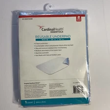 Cardinal Health Essentials 34" x 36" Reusable Underpad Bed Pad Washable