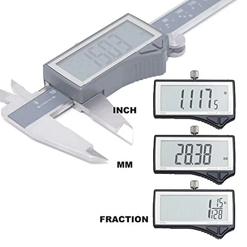 Clockwise Tools DCLR-0605 Electronic Digital Caliper Inch/Metric/Fractions Co... - Image 2 of 4