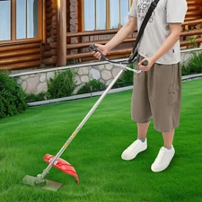 4-stroke Engine  Powered 2in1 Grass Trimmer Mini-Mower for Lawn Care and Yard