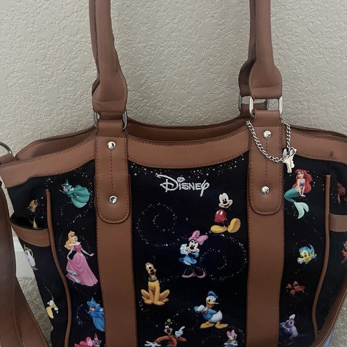 Disney "Carry The Magic" Designer-Style Tote Faux Leather Bag Purse - Picture 21 of 24