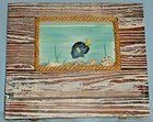 NAUTICAL 3-D DIORAMA WATER SCENE w FISH & SHELLS w SHELF 10"x12" WOOD WALL DECOR — photo 3
