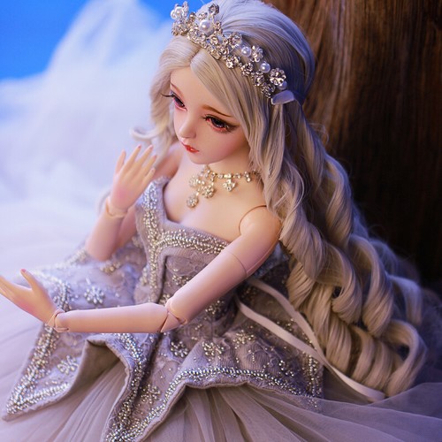 60cm Girl Dolls 1/3 BJD Doll with Face Makeup Changeable Eyes Wigs Dress Gifts - Picture 3 of 12