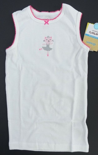 Carters Pajama Set Girls 4 Snug Fitting Cat Ballerina Tutu Leopard Print NEW - Picture 3 of 4