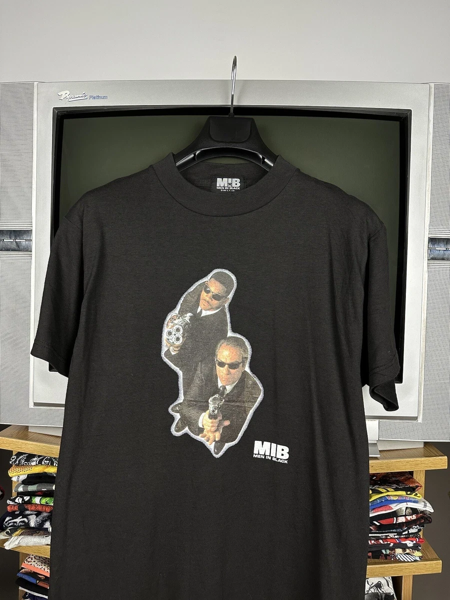 Vintage 1997 MIB Men In Black 90s Movie T-shirt Size M | eBay