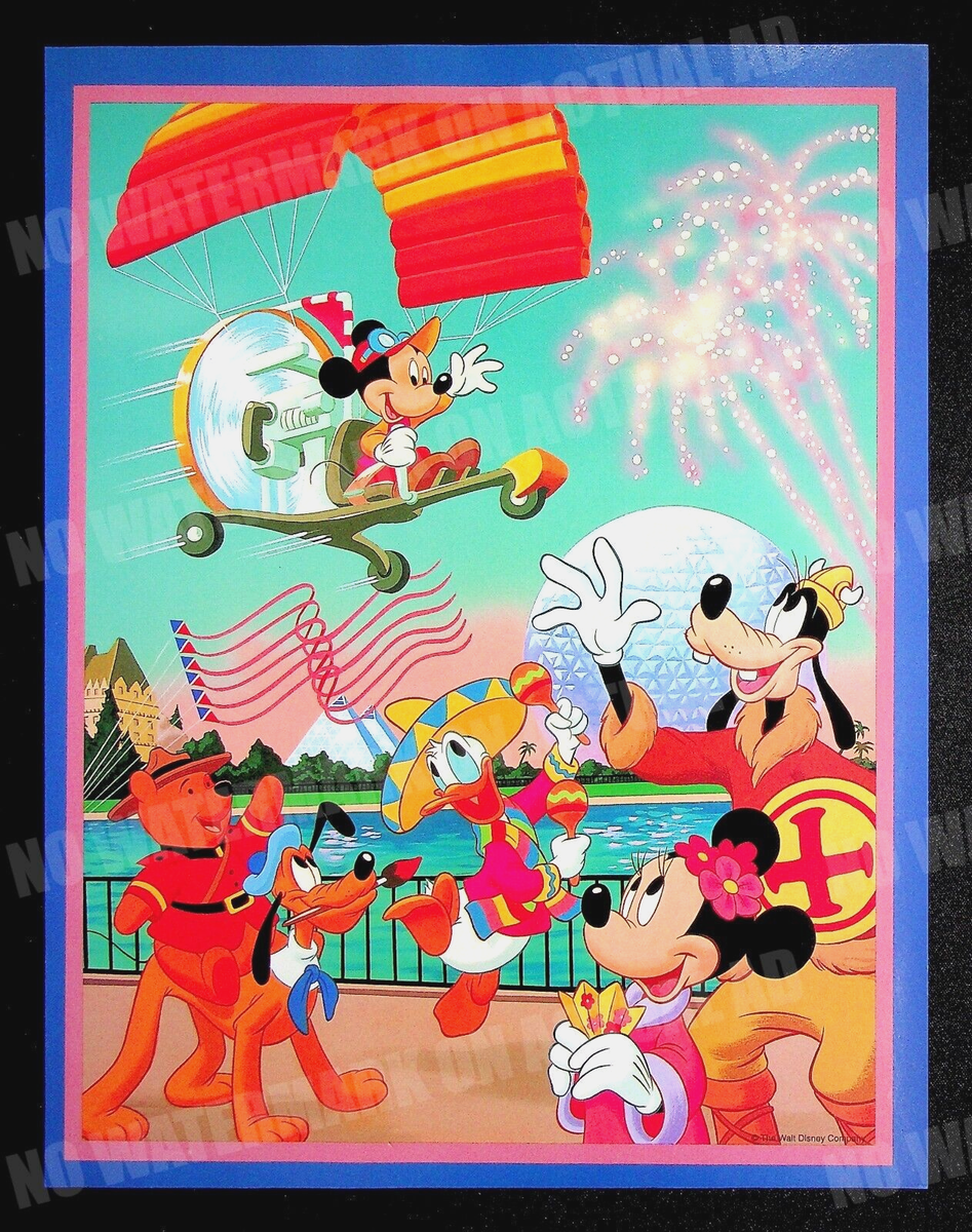 Mickey 1992 Walt Disney EPCOT Print Magazine Ad Poster ADVERT