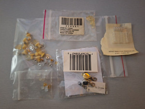 Lot of Several Jewelry Parts: Clasps, Wrap Rings, French Wire Earring Clutches