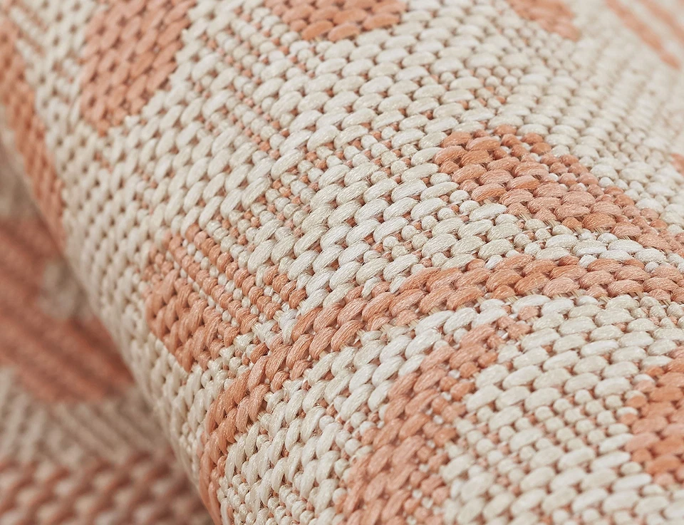 Momeni Riviera Transitional Indoor/Outdoor Area Rug, Coral, 6'6" X 9' - Image 4 of 4