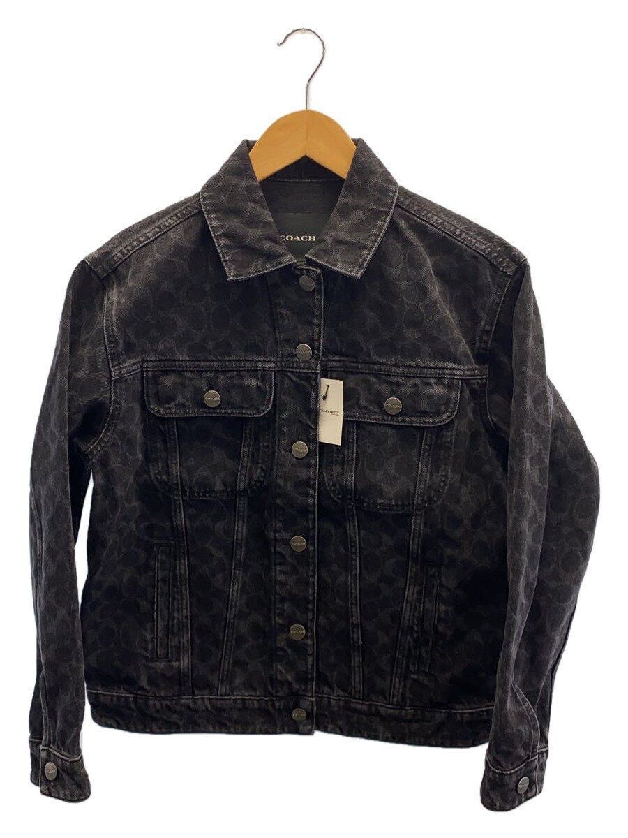 Coach G Jean Signature Denim Jacket Pattern Black XS CL264 Coach G Jean Signature Denim Jacket Pattern Black XS CL264