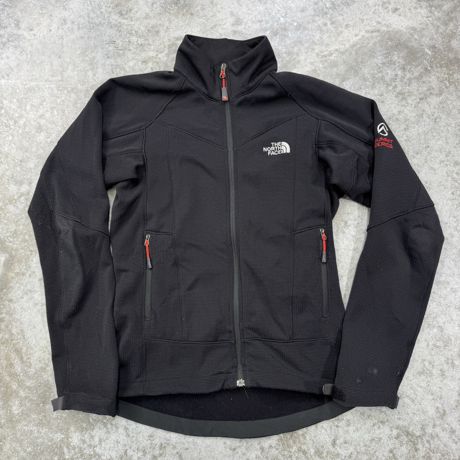 The North Face Womens Summit Series Fleece Full Zip Jacket in Black Size Small