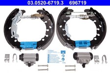 Bremsbackensatz Original ATE TopKit 03.0520-6719.3 für OPEL CORSA S07 ADAM M13