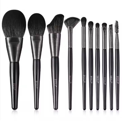 BEILI Low MOQ Ship Fast Custom High Quality Make Up Brushes Wholesale Wood Handl