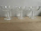 Steuben Air Twist Cocktail Glasses With Stem Set Of 3