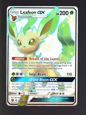 2019 POKEMON TCG HIDDEN FATES SV46/SV94 LEAFEON GX FULL ART SHINY HOLO on eBay