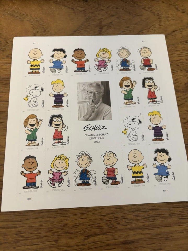 Excelente - MNH Charles Schulz Peanuts Personajes Charlie Brown 2022 Foto 3 de 4
