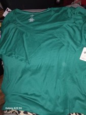 St. John’s Bay Long Sleeve Essential Tee, Women’s Plus Size 5X - Exquisite Teal