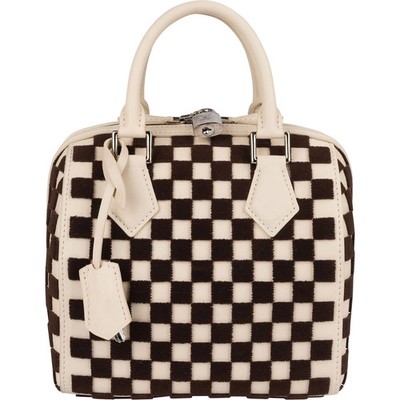 Louis Vuitton Monogram Damier Velours Speedy Cube PM Handbag Tasche