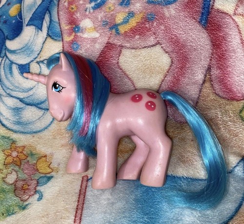 Vintage My Little Pony So Soft Buttons "De-Flocked" Hasbro G1 1985
