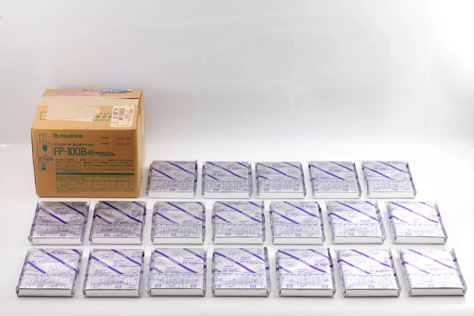 RARE! Expired 2008/ 19Packs Fujifilm Fuji FP-100B45 4x5 Super Instant B&W Film - Image 3 of 4