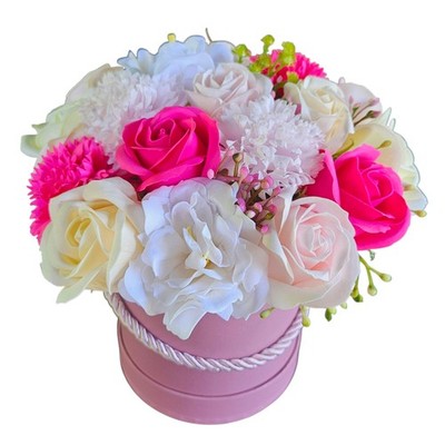 Blumenkasten Seifenblumen Flowerbox Rosa