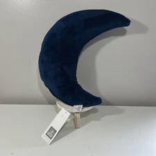 Crescent Moon Pillow Oilo Plush Decoration Navy Blue New With Tag