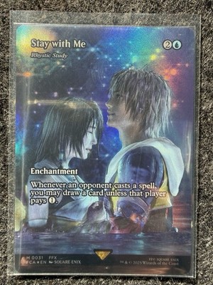 Stay with Me - Rhystic Study (Showcase) Final Fantasy: Through the Ages Foil