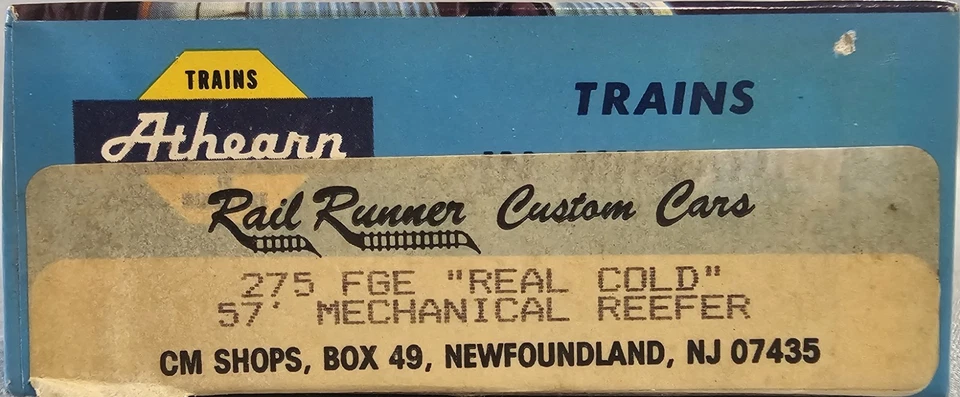 NOS Athearn HO Scale FGE 57' Real Cold Mechanical Reefer 13279 Fruit Growers - Image 4 of 4