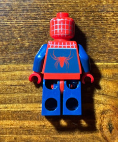 Lego Marvel Super Heroes Minifigure SPD028 Spider-Man 3 Silver Webbing, set 4855
