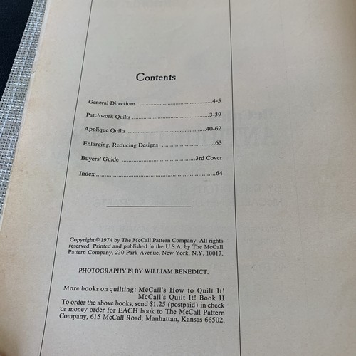 McCall's Needlework & Crafts ANTIQUE QUILTS 1974 Heirloom Collection 1840-1930 - Picture 5 of 11