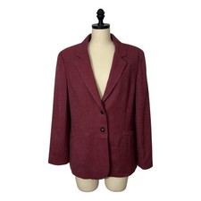 Talbots Vintage Blazer Jacket Tweed 100 Wool USA Made 12