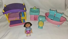 Vintage Dora The Explorer Magic Doll House Furniture 7 Pieces 2005 Mattel