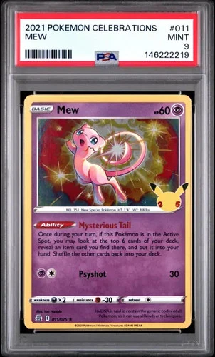2021 Pokemon Celebrations #011 Mew PSA 9