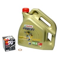 Honda VTR 1000 F Fire Storm, 97-02, SC36, Castrol Power1 10W40 ÖL, K&N ÖLfilter