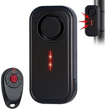Loud 113dB Wireless Anti-Theft Vibration Motorcycle Bike Alarm with Remotes USA