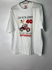 Vintage T-Shirt Ich Bin Uber Motorrad Size L