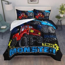 Truck Comforter Set for Teens Boys,Cars Bedding,1 Comforter with 2 Pillowcase...
