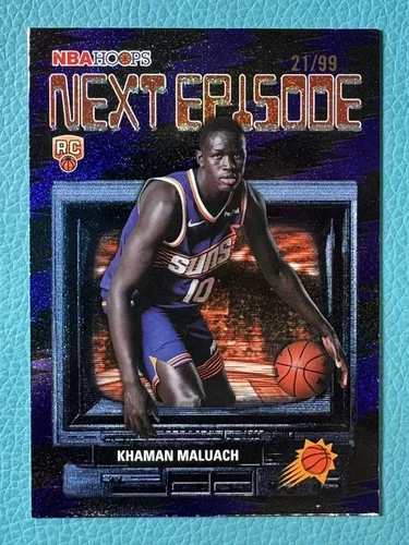 Khaman Maluach 2025-26 Topps NBA Hoops 21/99 Purple Next Episode RC #NE-10