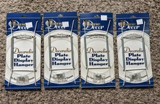 PLATE DISPLAY HANGER for 10-14” Plate  Protective Vinyl Covered Wire Set of 4