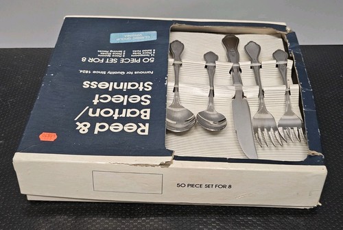 Reed & Barton Select Edelstahl Besteck 50-teiliges Set La Boheme? *1 Stück fehlt* - Bild 12 von 17