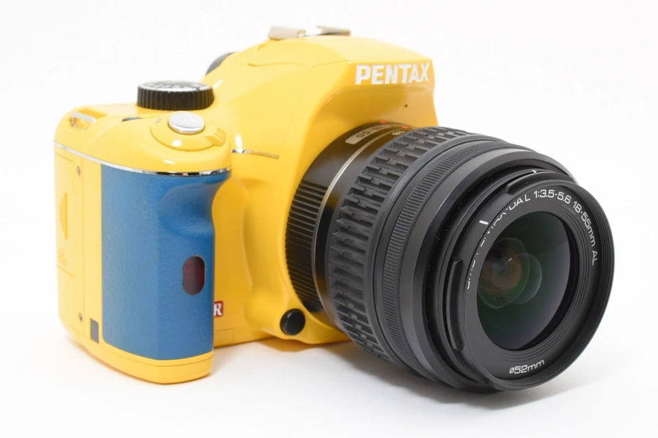 Câmera Digital PENTAX K-x Amarela x Azul 12.4 MP com Lente 18-55mm Do Japão 9339 - Imagem 4 de 4