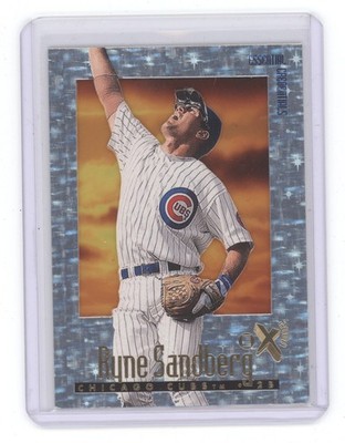 RYNE SANDBERG 1997 SKYBOX EX 2000 ESSENTIAL CREDENTIALS /99 CHICAGO CUBS Q1887