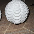1 Vintage White Milk Glass Draped Pattern Lamp Globe 3” Fitter 6” Tall
