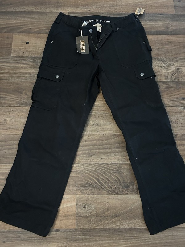 Duluth Trading Women’s Duluthflex  Fire Hose Relaxed Fit Pants Size 12 Black