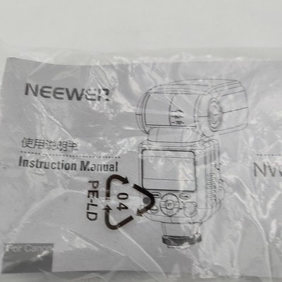 Instruction Manual for Neewer Speedlite NW-670 for Canon EOS 40D Camera