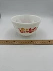 Pyrex 401 Friendship 1.5 Pint Mixing Bowl Red Orange Birds ~ Nice!