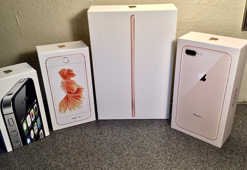 Lot Of 4 EMPTY BOXES Apple Products iPad mini iPhone 8Plus iPhone 4S iPhone 6S - 第 1/3 張圖片