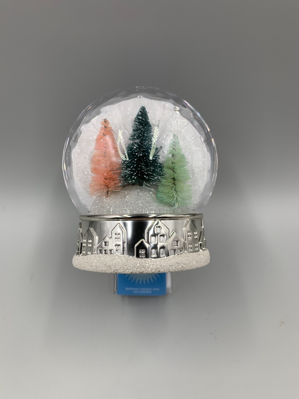 Bath & Body Works Wallflower Christmas Tree Snow Globe Plug In Light up #9088A-image